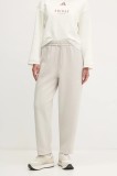 adidas pantaloni de trening Essentials culoarea bej, neted, JD9981