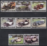 Ajman 1970 - Mașini de epocă, Stampilat