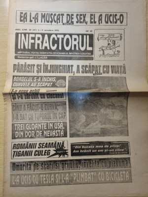 ziarul infractorul 3 - 9 noiembrie 1992 foto