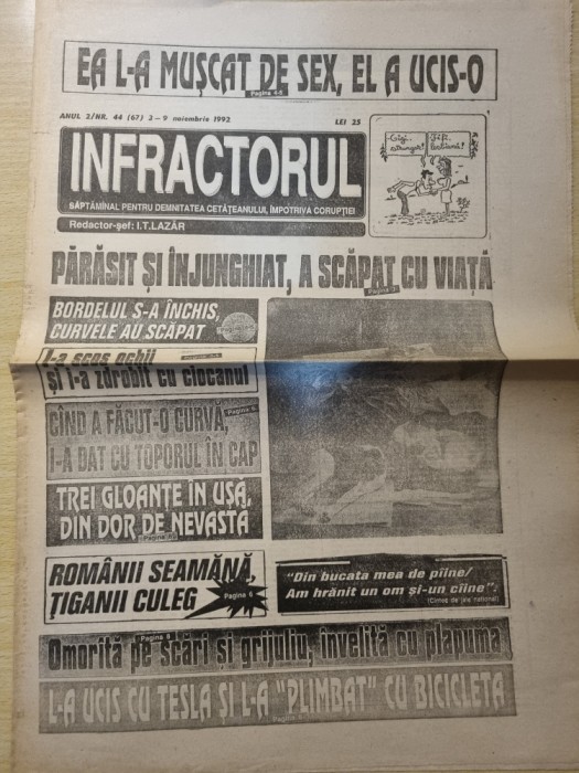 ziarul infractorul 3 - 9 noiembrie 1992