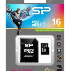 Card de memorie Silicon Power Elite MicroSDHC, 16 GB, UHS-I U1, Clasa 10 + Adaptor SD