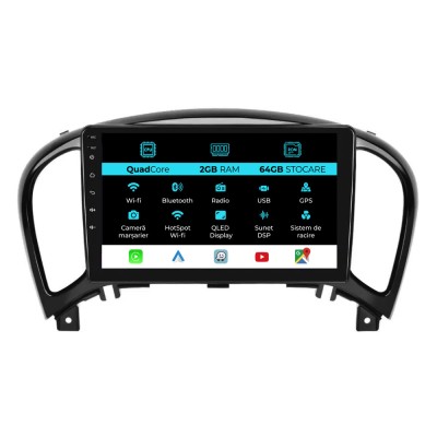 Navigatie Dedicata Nissan Juke (2010-2017), 9Inch, 2Gb Ram, 64Gb Stocare, Carplay foto