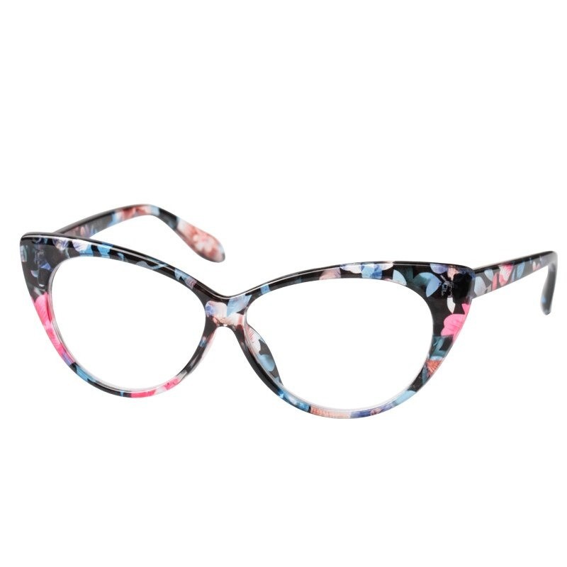 Ochelari de dama Cat Eyes lentila transparenta fara dioptrii model  inflorat, Ochi de pisica, Femei | Okazii.ro