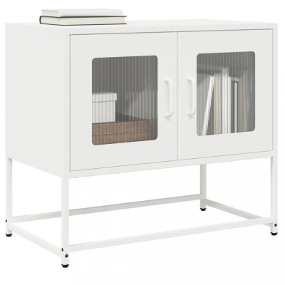 vidaXL Dulap TV, alb, 68x39x60,5 cm, oțel laminat la rece 853337 foto