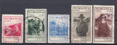 ROMANIA 1931 LP 93 EXPOZITIA CERCETASEASCA SERIE STAMPILATA foto