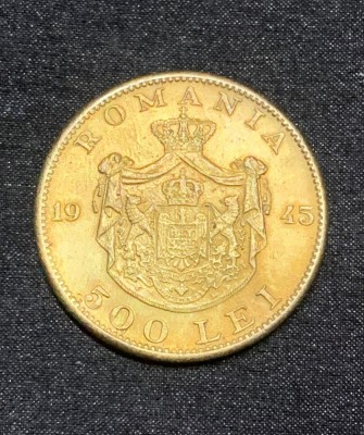 Moneda 500 lei 1945 foto