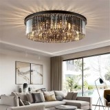 Candelabru Cristal Blaze 6x E14 Negru ModernLight Concept