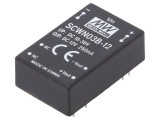Convertor DC/DC MEAN WELL SCWN03B-12 3W 18-36V Intrare 12V 250mA Ieşire THT