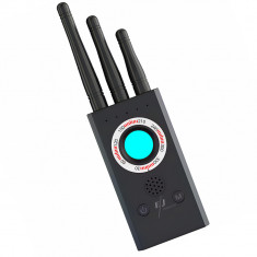 Detector profesional aparate spionaj, T16, camere, microfoane, localizatoare GPS sau GSM, autonomie 25 ore, anti-spy, distanta detectare 10m, portabil