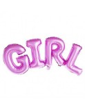 Balon Folie Text GIRL 80x30 cm