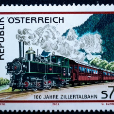Austria 2001 transporturi tren locomotiva serie 1v. Nestampilata