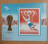 Romania 1978 - Colita C.M. de Fotbal Argentina MNH