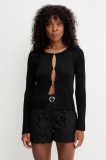 Morgan cardigan culoarea negru, light, MIZOR