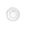 Capac inox roata spate 22,5&quot; MTX