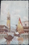Carte Postala, Venezia, Piazzetta S. Mardo dalla Laguna, 1932