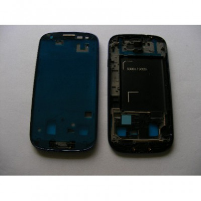 Rama LCD fata Samsung I9300i Galaxy S3 blue Original foto
