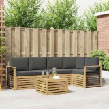 vidaXL Set de canapele de exterior 6 pcs Alb și antracit 3391887