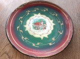 BRASOV, BISERICA NEAGRA, ROMANIA- PLATOUL*FARFURIE LITOGRFIATA , INTERBELICA, CCA 1930 * DIAMETRU 27,5 CM