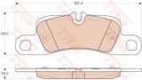 Set placute frana,frana disc PORSCHE CAYENNE (92A) (2010 - 2016) TRW GDB1962