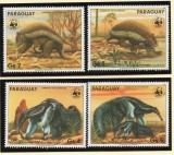 PARAGUAY 1985 WWF ARMADILLO, Nestampilat