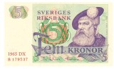 Suedia 5 Kronor 1965 P-51 aUNC
