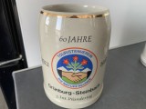 Halba de bere veche aniversară 60 ani,Grunburg-Steinbach 1982,de colecție/decor