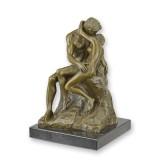 Sarutul- statueta din bronz pe soclu din marmura BX-46, Nuduri