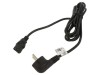 Cablu Alimentare 3x1mm2 cu Ștecăr Unghiular și Conector IEC C13