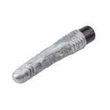 Vibrator Realist Multispeed PVC Silver 22 cm, Chisa Novelties