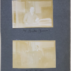 ELEVII DE LA LICEUL MILITAR SI TREI DINTRE PROFESORII LOR , PATRU FOTOGRAFII LIPITE PE CARTON , MONOCROME , DATATE 1915
