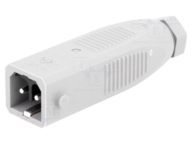 Conector dreptunghiular ST mufă tată 2 pini cositorit IP54