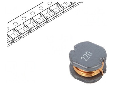 Inductor SMD 22uH 1.5A foto
