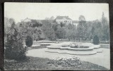 Carte postala, Sibiu Parcul si Spitalul garnozoanei, perioada interbelica