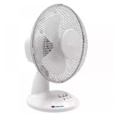 Ventilator birou 9&amp;quot; alb, Dedra