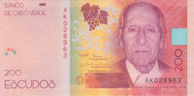 Bancnota Capul Verde 200 Escudos 2019 - PNew UNC foto