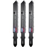 Wilpu D 1 - Set panze fierastrau pendular tija cu un prag de prindere (T) 79 mm ceramica taiere dreapta fina 3 bucati