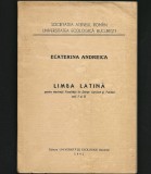 Cumpara ieftin LIMBA LATINĂ, MANUAL ȘTIINȚE JURIDICE ȘI POLITICE - ECATERINA ANDREICA - 1992