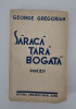 Carte veche 1936 George Gregorian Saraca tara bogata Versuri