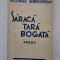 Carte veche 1936 George Gregorian Saraca tara bogata Versuri