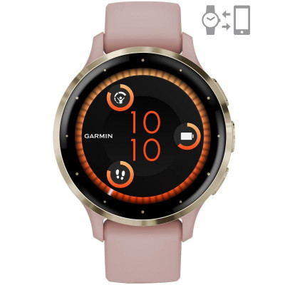 Ceas garmin venu 3s pink dawn/soft gold foto