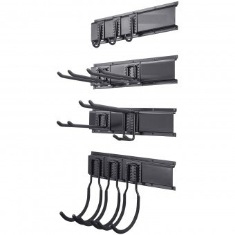 Set 4 organizatoare unelte, Otel, carlige incluse, max 270 kg, 1628 x 260 x 270 mm foto