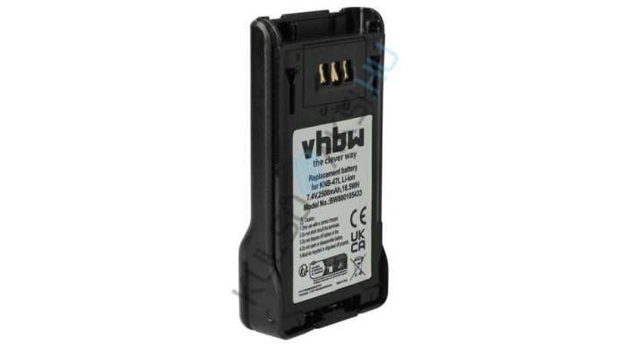 Baterie radio VHBW de &icirc;nlocuire pentru Kenwood KNB-47L, KNB-50NC, KNB-48L, KNB-48, KNB-47 - 2500 mAh 7,4 V Li-Ion