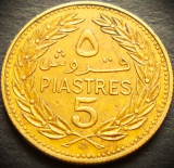 Cumpara ieftin Moneda exotica 5 PIASTRES - LIBAN, anul 1972 * cod 5244 = excelenta, Asia