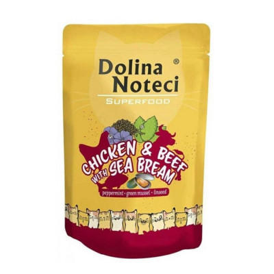 Dolina Noteci Superfood Cat Chicken &amp;amp;amp; Beef with Sea Bream 85 g foto