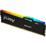 Memorie RAM, DIMM, DDR5, 16GB, 5600MHz, CL40, 1.25V, Fury Beast RGB, Kingston