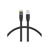 PATCH CORD UTP Baseus Cat6, fire din cupru, round, viteza maxima 1 Gbps, PVC, 1m, negru &quot;PCWL-AG01&quot; (timbru verde 0.18 lei) - 6953156233126