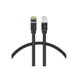PATCH CORD UTP Baseus Cat6, fire din cupru, round, viteza maxima 1 Gbps, PVC, 1m, negru &quot;PCWL-AG01&quot; (timbru verde 0.18 lei) - 6953156233126