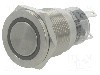 Intrerupator anti-vandalism, ON-(ON), &Oslash;19mm, ONPOW - LAS1-AGQPF-11E/R/24V/S