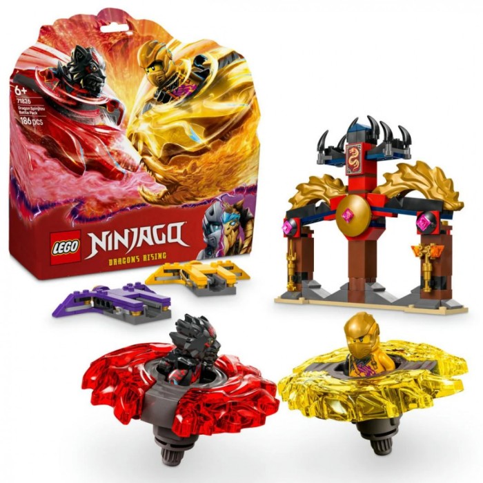 PACHET DE LUPTA CU DRAGONI SPINJITZU, LEGO 71826