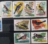 PC127 - Ungaria 1961 Fauna/ Pasari, serie MNH, 8v